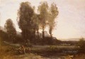 Le Monastere Derriere Les Arbres plein air Romanticism Jean Baptiste Camille Corot